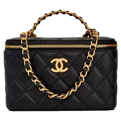 chanel vanity case 2022|chanel vanity bag with handle.